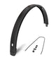 Eurofender achterspatbord 28 inch 72mm vlak mat zwart tempo squa