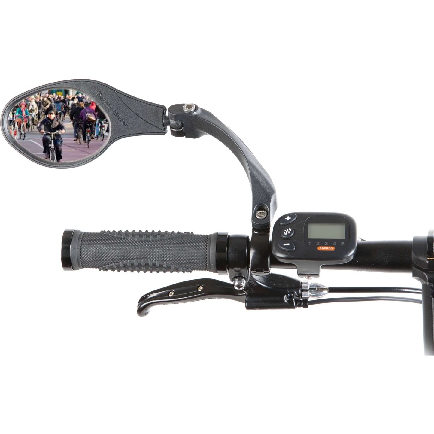 Mirage Stuurspiegel links 9 cm zwart