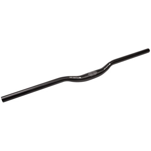 M-wave stuurbocht gebogen alu zwart 31.8 700mm rise 30mm 10gr.