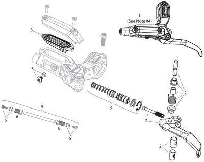 Sram scheibenbremse db6 disc brakes db6 right black