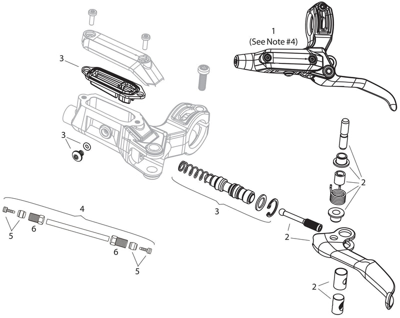 Sram scheibenbremse db6 disc brakes db6 right black