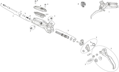 Sram brake lever for g2 rs (a2)