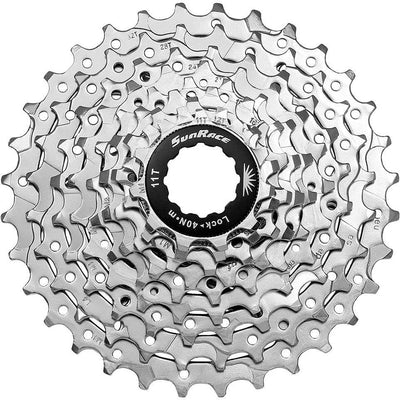 Spanninga sunrace cassette csm96 9v 11-32t nikkel zilver (10st)