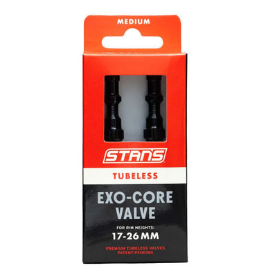 Stan's tubeless exo-core valves - medium - black