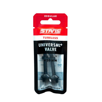 Stan's tubeless universal+ valves - regular - black