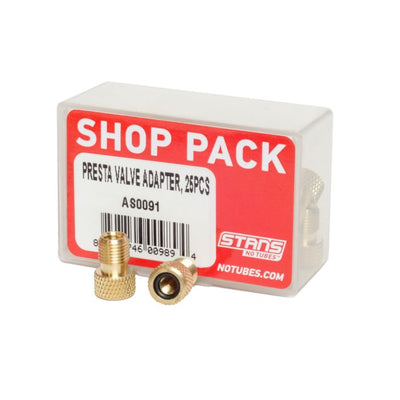 Stans stan's presta valve adapter (shop pack - 25pcs)