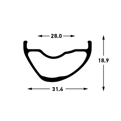 Stans stan's arch mk4 rim - 29'' - 32h - black gray