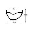 Stan's arch mk4 rim - 29'' - 32h - black gray