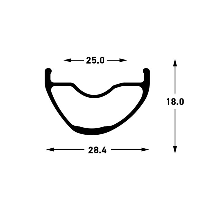 Stans notubes velg crest mk4 29 28h black gray snt