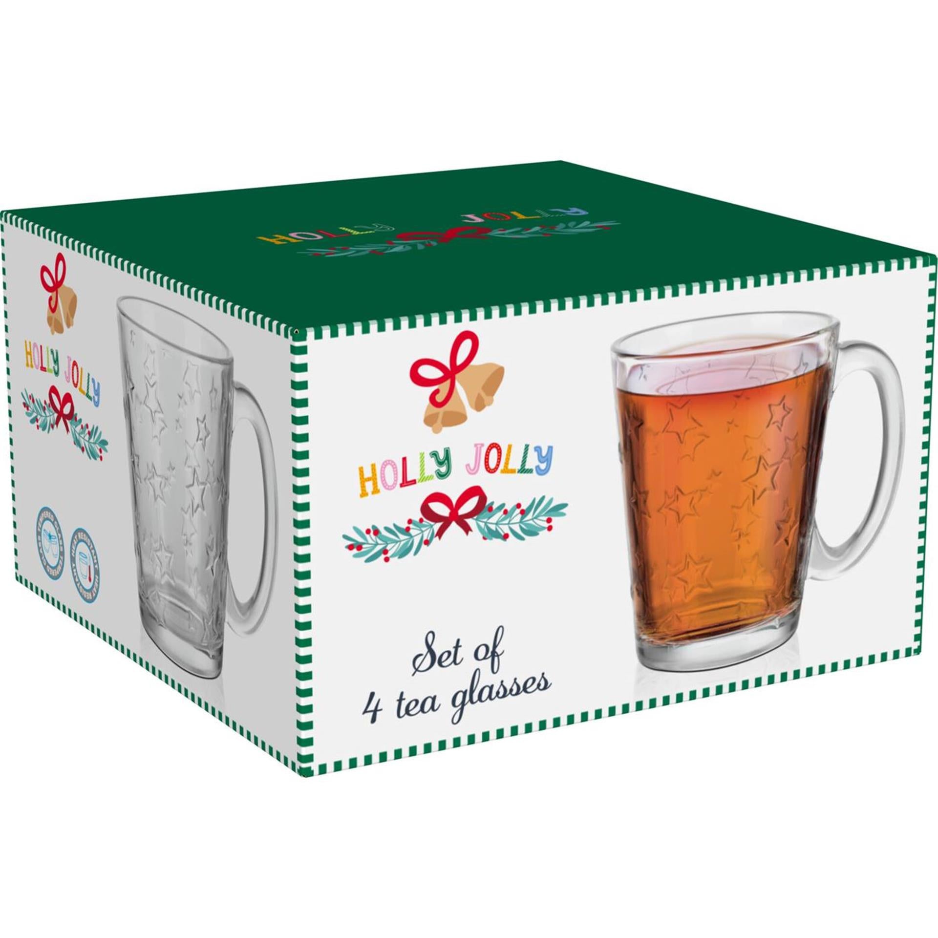 Theeglas geharde glas 300ml set 4sts