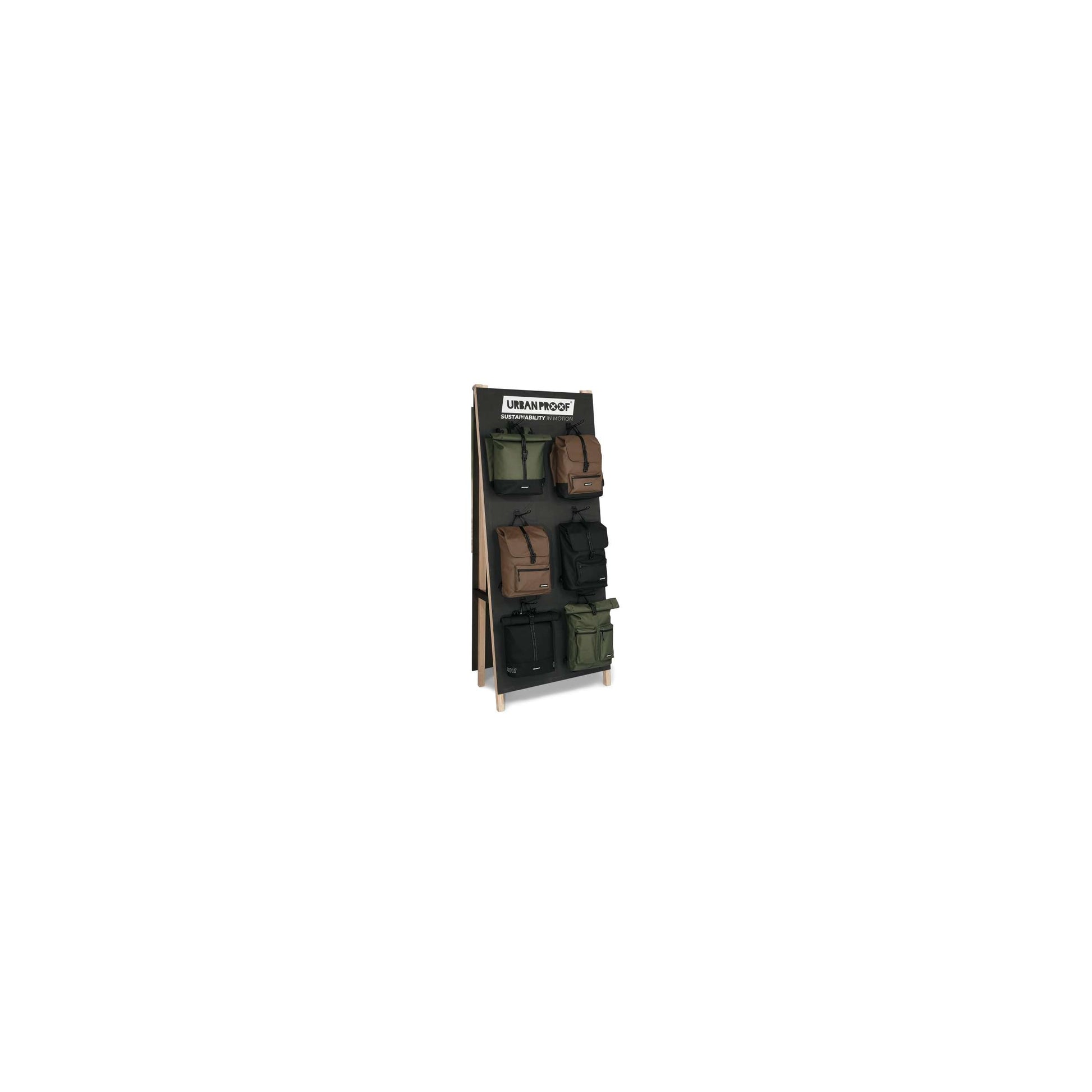 Urbanproof urban proof display recycled fietstassen