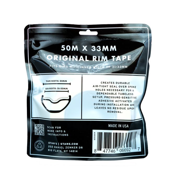 Stans stan's rim tape (50m) - 33mm