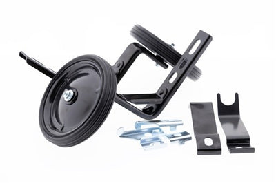 Pexkids stabilo set 12-20 inch zwart luxe stalen wiel zijwielen