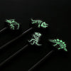Dinosaurus glow-in-the-dark skelet - gum potlood