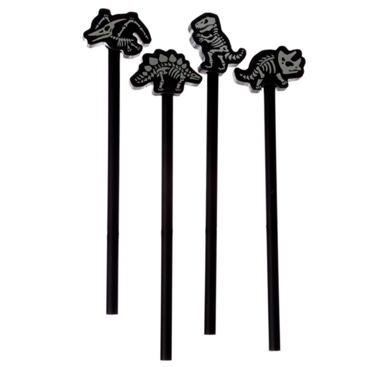 Dinosaurus glow-in-the-dark skelet - gum potlood