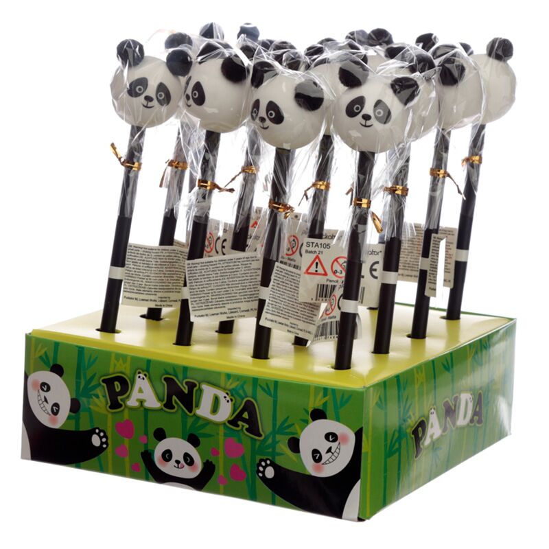 Panda - pom pom potlood