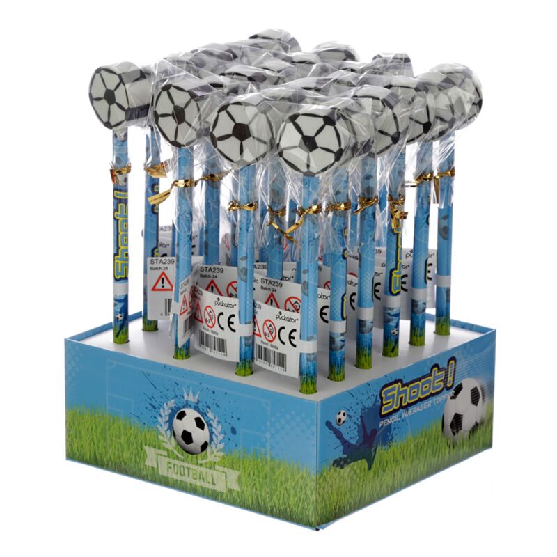 Voetbal - gum potlood
