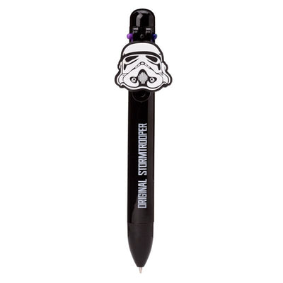 The original stormtrooper meerkleurige pen (6 kleuren) met bedeltje