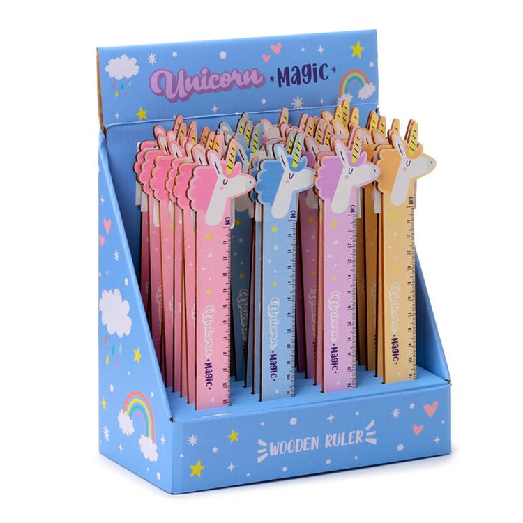 Unicorn magic houten liniaal 15cm