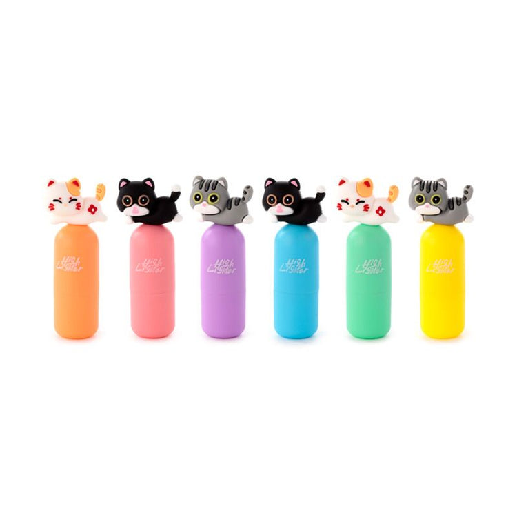 Schattige kat highlighter (6 kleuren)