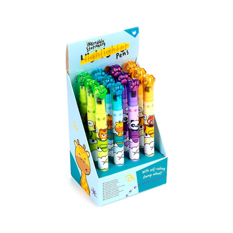Adoramals wild 2-in-1 highlighter stempelwiel pen