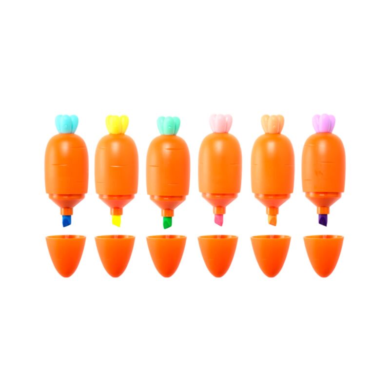 Inkredible wortel highlighter pen set van 6