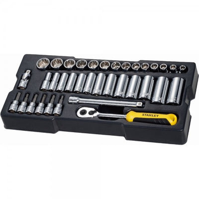 Stanley handgereedschap transmodule doppenset 3 8” 36-delig - stmt1-74174 - stmt1-74174