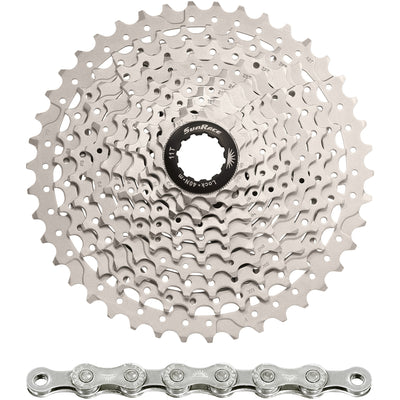 Spanninga sunrace combipack csms3 10v 11-42t met ketting cn10a