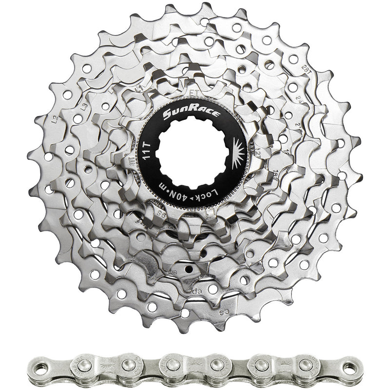 Spanninga sunrace combipack csr91 9v 11-25t met ketting cnm94