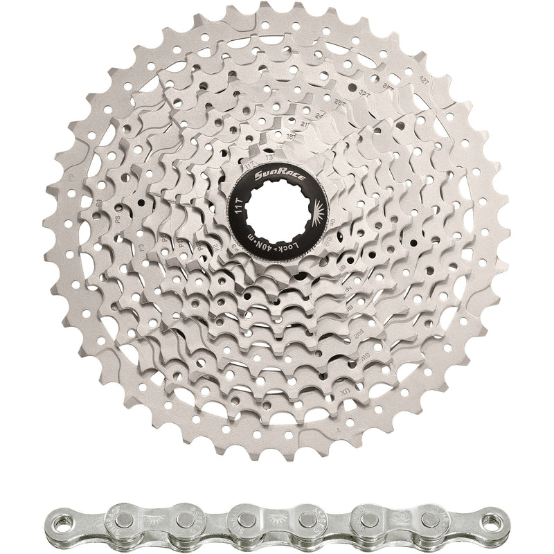 Spanninga sunrace cassette csms3 10v 11-42t metallic (10st)