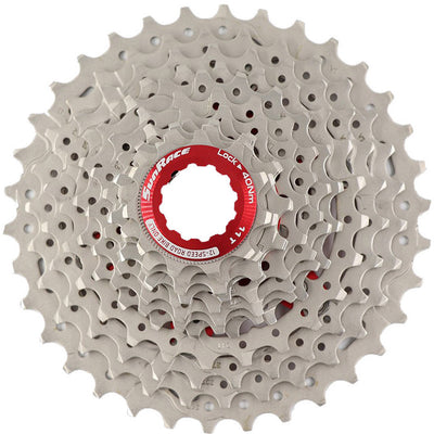 Sunrace cassette csrz800 12v 11-36t zilver rood