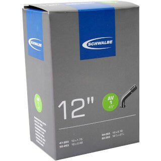 Schwalbe Binnenband av1 12 inch 147 62-203 ventiel schuin 45° graden