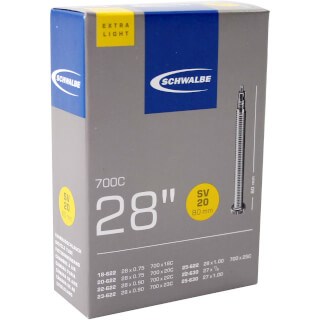 Schwalbe benelux b.v. schwalbe binnenband 28 inch race sv15-el 80mm extra light (sv20)