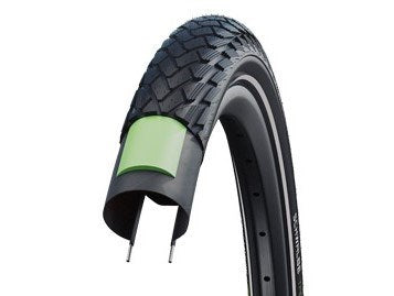 Schwalbe green marathon - wired - addix eco - greenguard - 27.5x1.65 - black + reflex