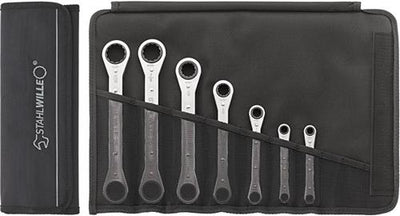 Stahlwille ringratelsleutelset inch 7-delig
