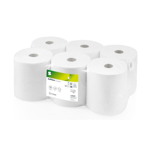 Satino pt1 comfort handdoekrol 2 laags wit (6x 150m)