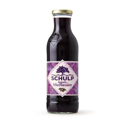 Schulp appel vlierbessensap fles (6x75cl)