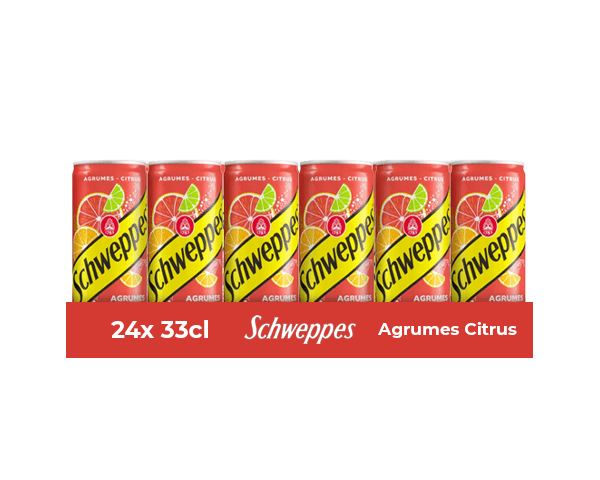Schweppes agrumes blik 33cl (4x 6-pack)