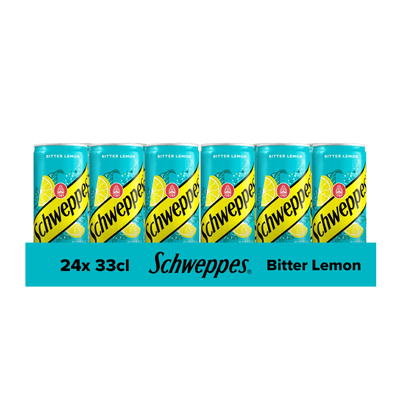 Schweppes bitter lemon blik (24x 33cl)