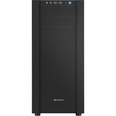 Sharkoon s25-w midi tower behuizing (zwart | 2x usb-a | window)