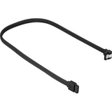 Sharkoon sata iii 90° sleeve kabel (zwart, 0,6 meter) - afbeelding 1