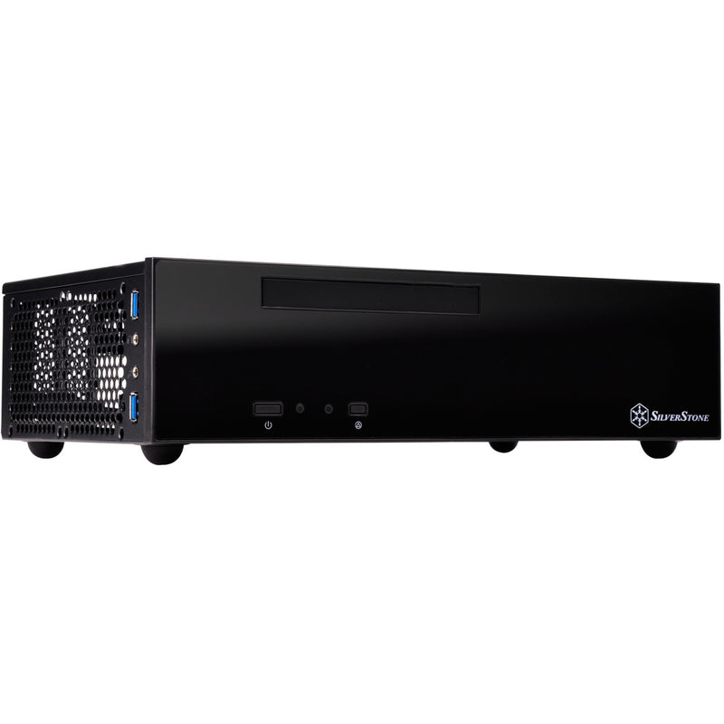 Silverstone sst-ml09b htpc behuizing (zwart | 2x usb-a)