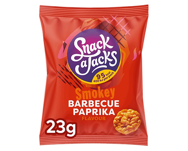 Rijstwafels snack a jacks barbecue paprika 332 g