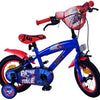 Sonic prime kinderfiets - jongens - 12 inch - blauw rood - twee handremmen