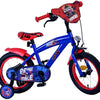 Sonic prime kinderfiets - jongens - 14 inch - blauw rood