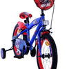 Sonic prime kinderfiets - jongens - 16 inch - blauw rood - twee handremmen