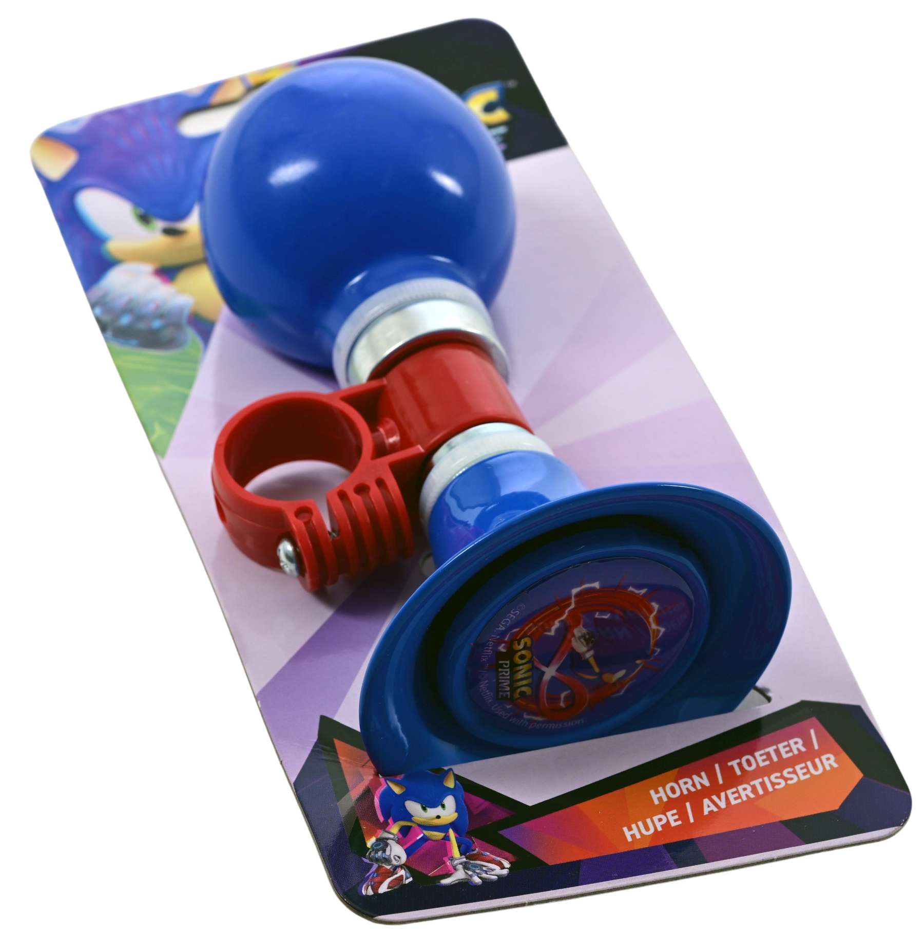 Volare turbo crew fietstoeter - jongens - rood blauw