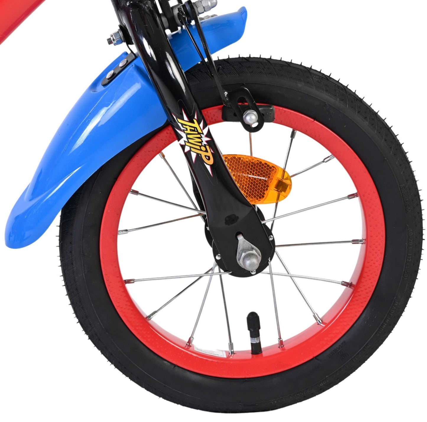 Spiderman spider-man kinderfiets - jongens - 12 inch - blauw rood - twee handremmen