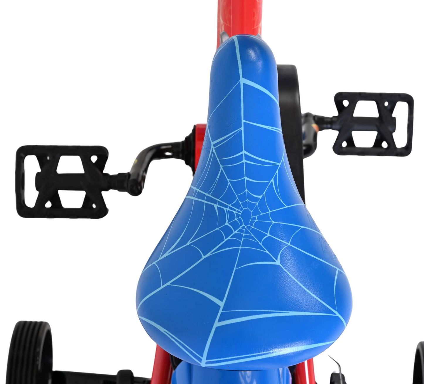 Spiderman spider-man kinderfiets - jongens - 12 inch - blauw rood - twee handremmen
