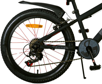 Spider-Man - Kinderfiets - Jongens - 20 inch - Mat Zwart - 2 Handremmen
